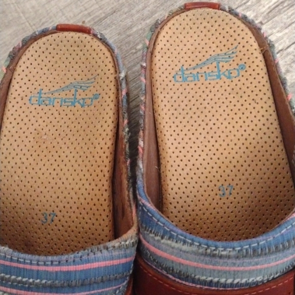 Dansko Jute Slip On Clogs  Artisan Weave Size 37 Shoes - Picture 4 of 11